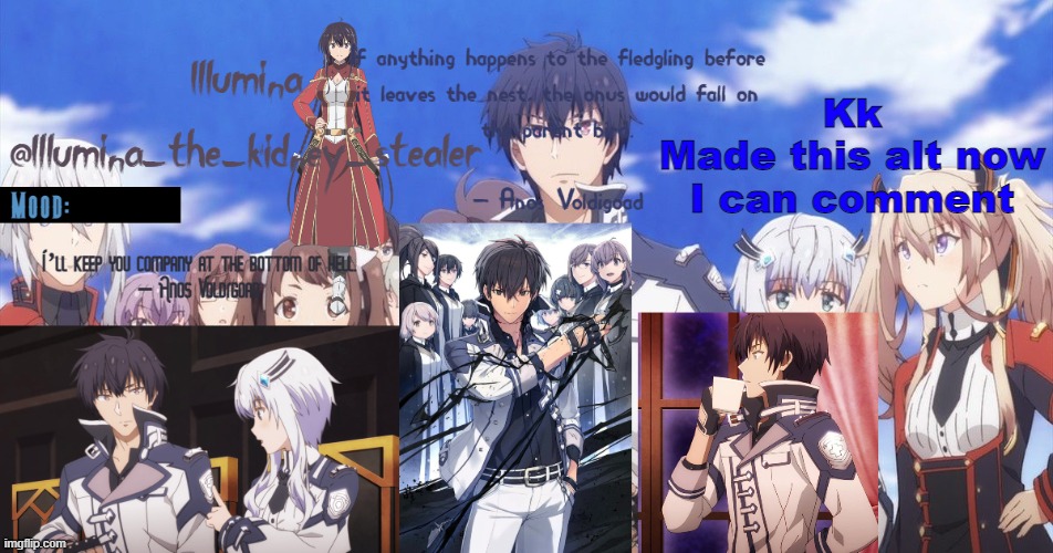 ㅤ | Kk
Made this alt now I can comment | made w/ Imgflip meme maker