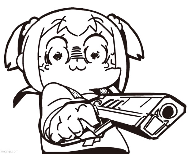 anime gun | image tagged in anime gun | made w/ Imgflip meme maker