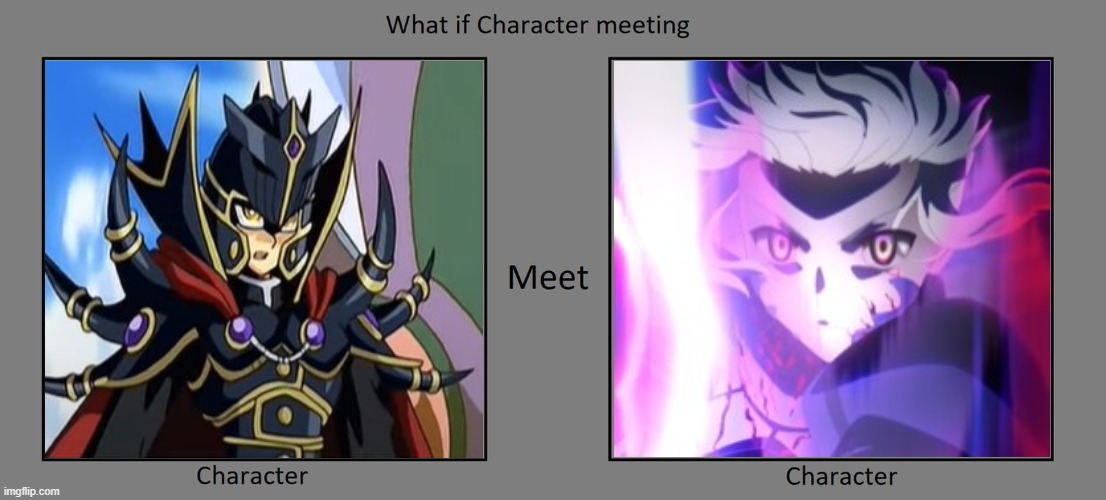 What if Haou Judai met Saber Alter? | image tagged in what if character meeting,memes,anime,yugioh,fate/stay night | made w/ Imgflip meme maker