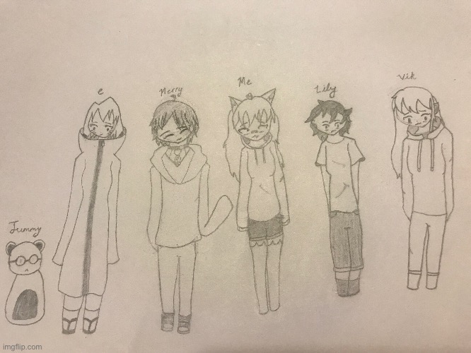 The group drawing. It looks like shit and sorry if I couldn’t add anybody who wanted to join | made w/ Imgflip meme maker