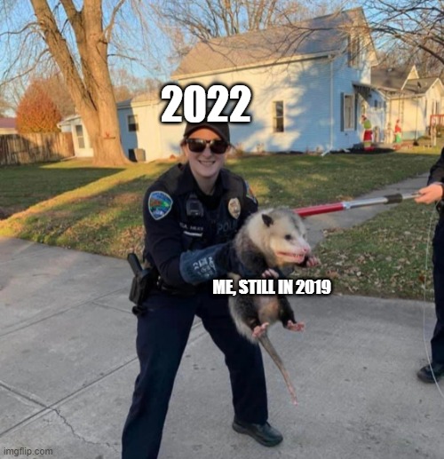 I am not ready for 2022 | 2022; ME, STILL IN 2019 | image tagged in 2022,happy new year | made w/ Imgflip meme maker