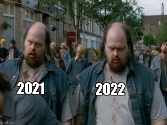 HNFY | 2022; 2021 | image tagged in 2022 | made w/ Imgflip meme maker