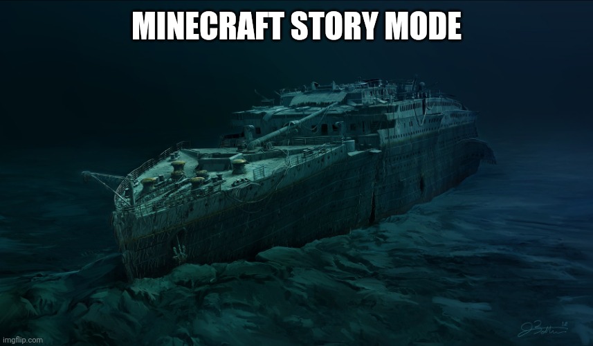 Titanic:Life is about perspective | MINECRAFT STORY MODE | image tagged in titanic life is about perspective | made w/ Imgflip meme maker
