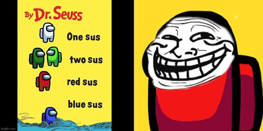 1 sus 2 sus red sus blue sus | image tagged in sus,video games,among us | made w/ Imgflip meme maker