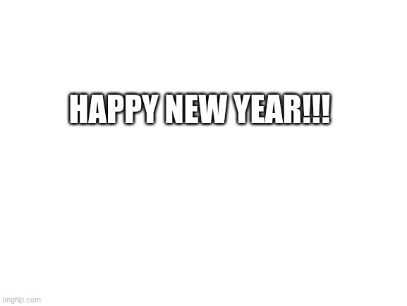Happy New Year!!! :D | HAPPY NEW YEAR!!! | image tagged in blank white template,happy new year | made w/ Imgflip meme maker
