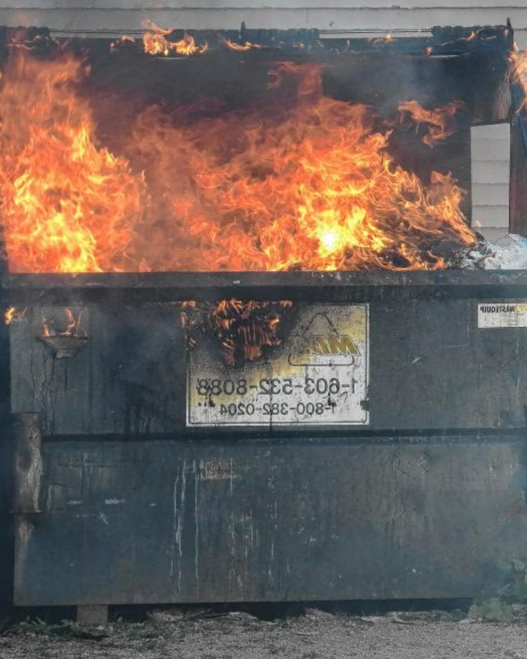 Dumpster fire Blank Meme Template