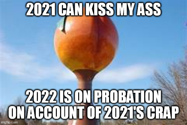 For Better Or Worse | 2021 CAN KISS MY ASS; 2022 IS ON PROBATION ON ACCOUNT OF 2021'S CRAP | image tagged in funny | made w/ Imgflip meme maker