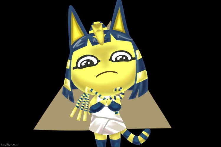 Ankha's head band broke | image tagged in ankha's head band broke,i broke it on purpose,my armpit smell,i need to use,deodorant,or i'm gonna die | made w/ Imgflip meme maker