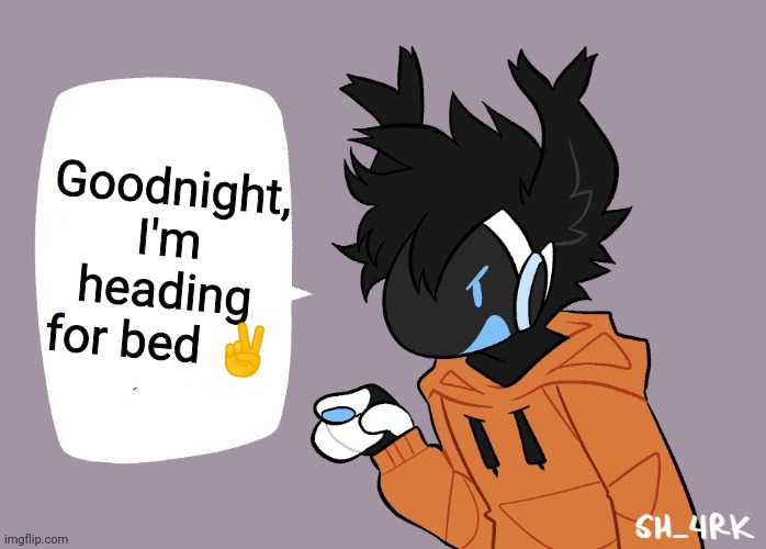 I'll be back tomorrow | Goodnight, I'm heading for bed ✌️ | image tagged in moose protogen chatbox blank,behave and have some cookies,happy new year,goodnight | made w/ Imgflip meme maker