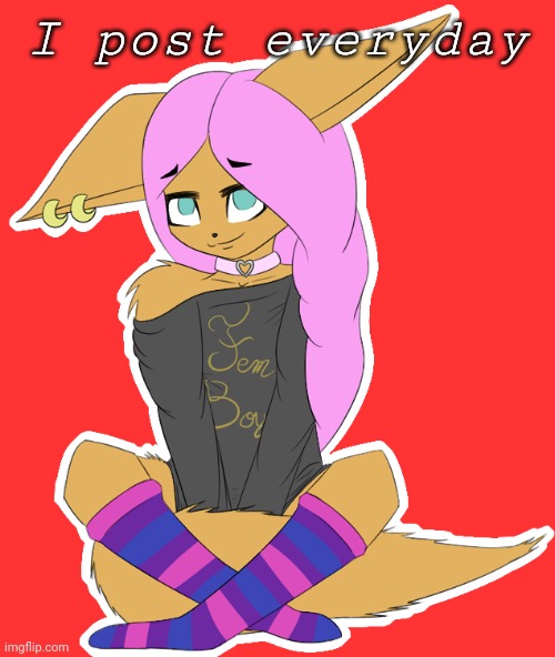 Femboy furry | I post everyday | image tagged in femboy furry | made w/ Imgflip meme maker