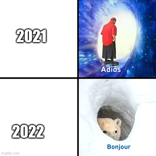 Adios Bonjour | 2021 2022 | image tagged in adios bonjour | made w/ Imgflip meme maker