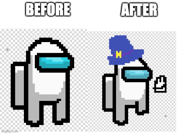 Among Us Henry (Comment Who's Next) | AFTER; BEFORE | image tagged in among us,henry stickmin | made w/ Imgflip meme maker