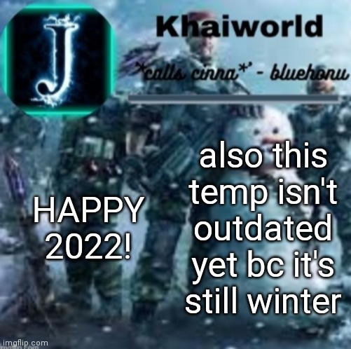 Finally, the third installment of 2020 | HAPPY 2022! also this temp isn't outdated yet bc it's still winter | image tagged in khaiworld template v5 christmas edition | made w/ Imgflip meme maker