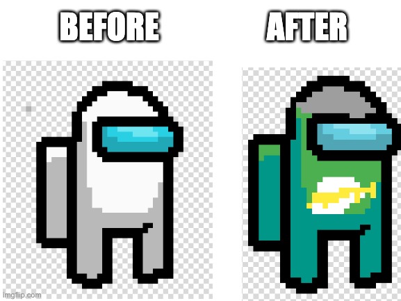 Among Us... Sprite? (Comment Who's Next) | AFTER; BEFORE | image tagged in among us,sprite | made w/ Imgflip meme maker