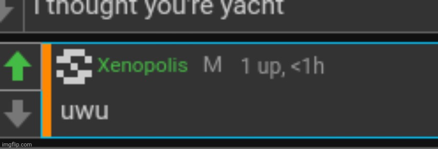 Xenopolis is furry | made w/ Imgflip meme maker