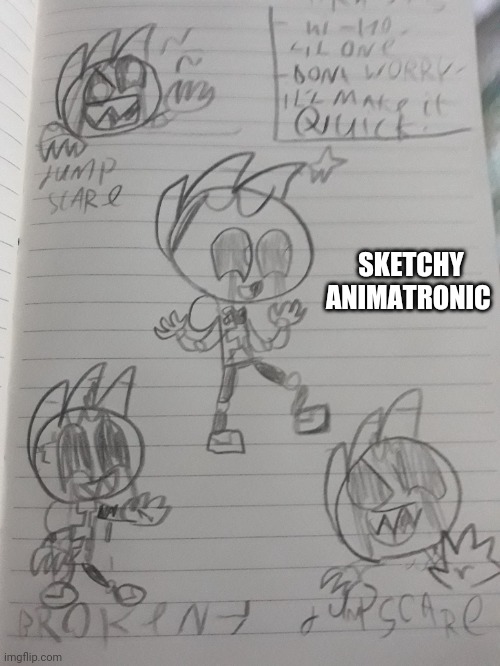 I played security breach and I got this idea | SKETCHY ANIMATRONIC | image tagged in fnaf | made w/ Imgflip meme maker