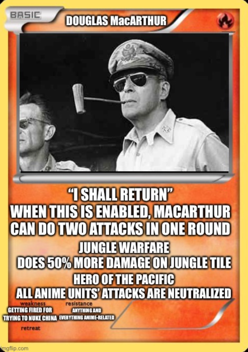 Douglas MacArthur Blank Meme Template