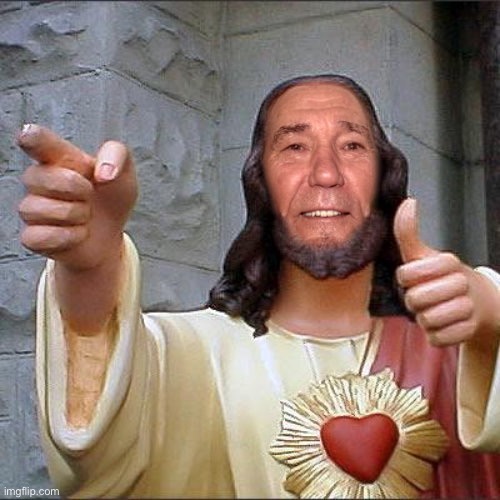 image tagged in kewl christ | made w/ Imgflip meme maker