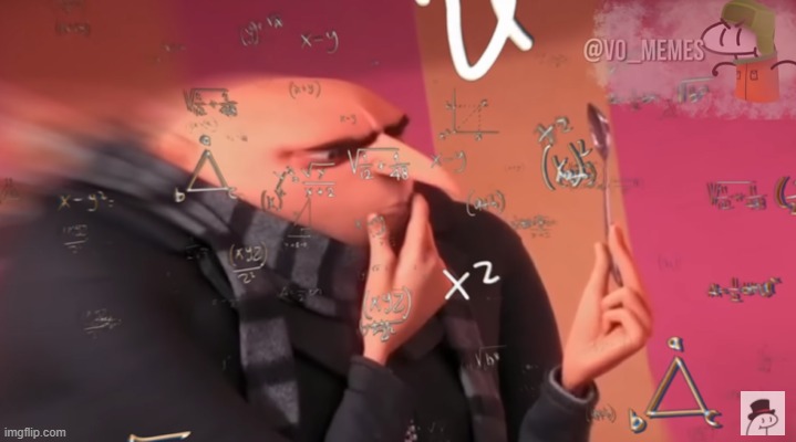 gru calculas | image tagged in gru calculating | made w/ Imgflip meme maker