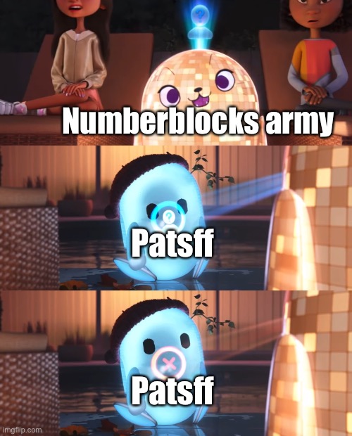 They are both educational, but they hate each other | Numberblocks army; Patsff; Patsff | image tagged in ron's gone wrong meme template,ron's gone wrong | made w/ Imgflip meme maker