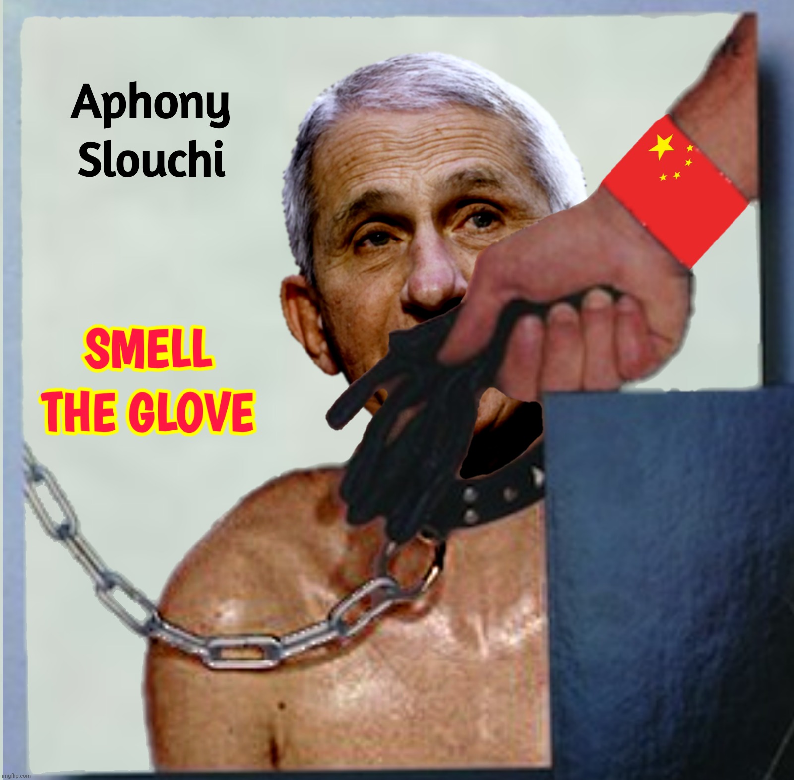 Bad Photoshop Sunday presents:  The Chain Of Command | image tagged in bad photoshop sunday,anthony fauci,spinal tap,smell the glove | made w/ Imgflip meme maker