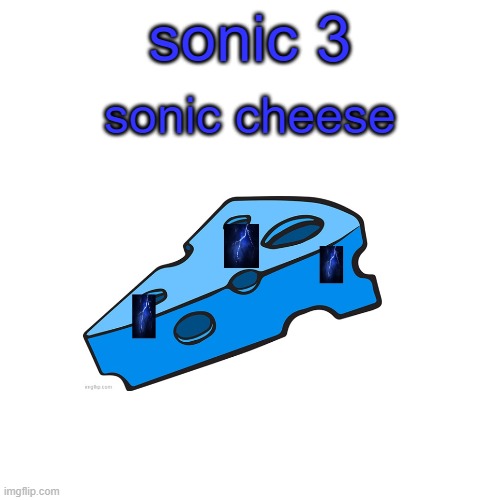 Sonic 3 movie confimed | sonic 3; sonic cheese | image tagged in memes,blank transparent square,sanic,sonic the hedgehog | made w/ Imgflip meme maker