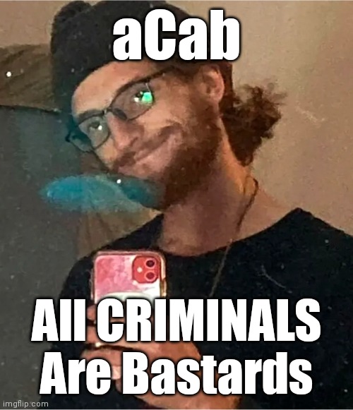 Anthony Huber says: | aCab All CRIMINALS Are Bastards | image tagged in anthony huber says | made w/ Imgflip meme maker