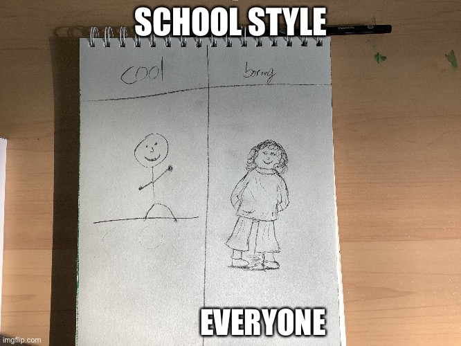 SCHOOL STYLE; EVERYONE | made w/ Imgflip meme maker