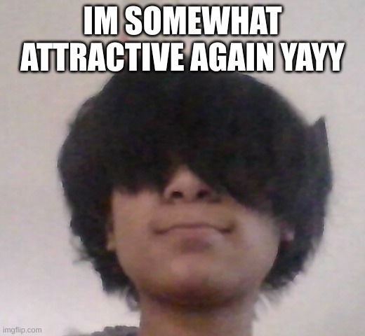 My mom did my hair | IM SOMEWHAT ATTRACTIVE AGAIN YAYY | made w/ Imgflip meme maker