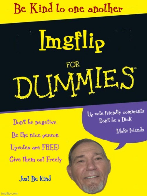 Imgflip for dummies | image tagged in imgflip,just be nice | made w/ Imgflip meme maker