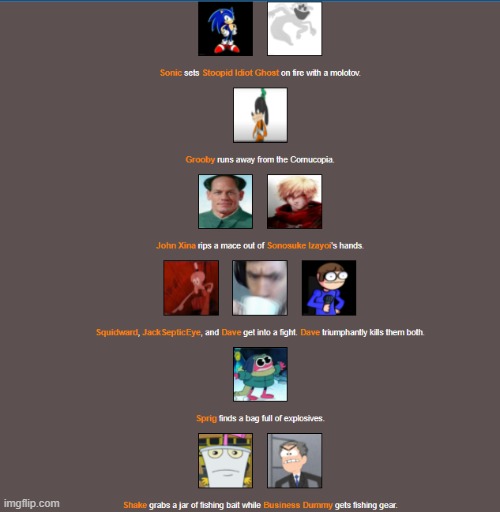 Hunger games round 1 part 2 | made w/ Imgflip meme maker