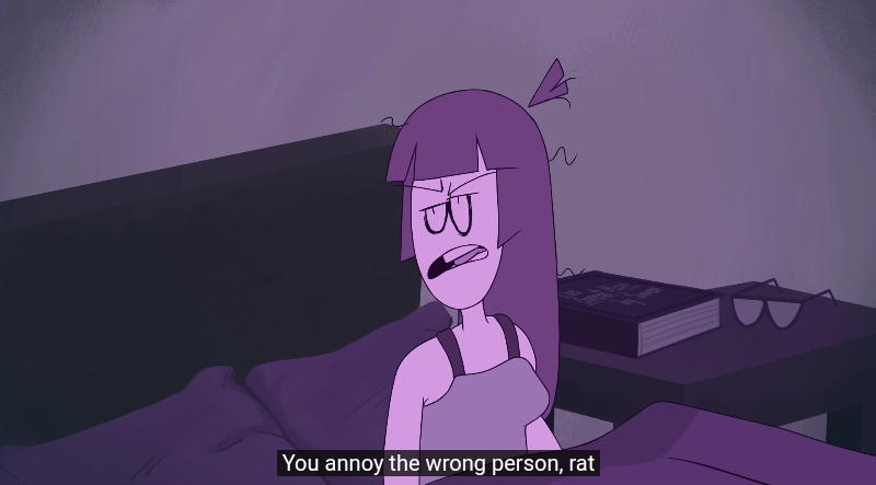 You annoy the wrong person, rat Blank Meme Template