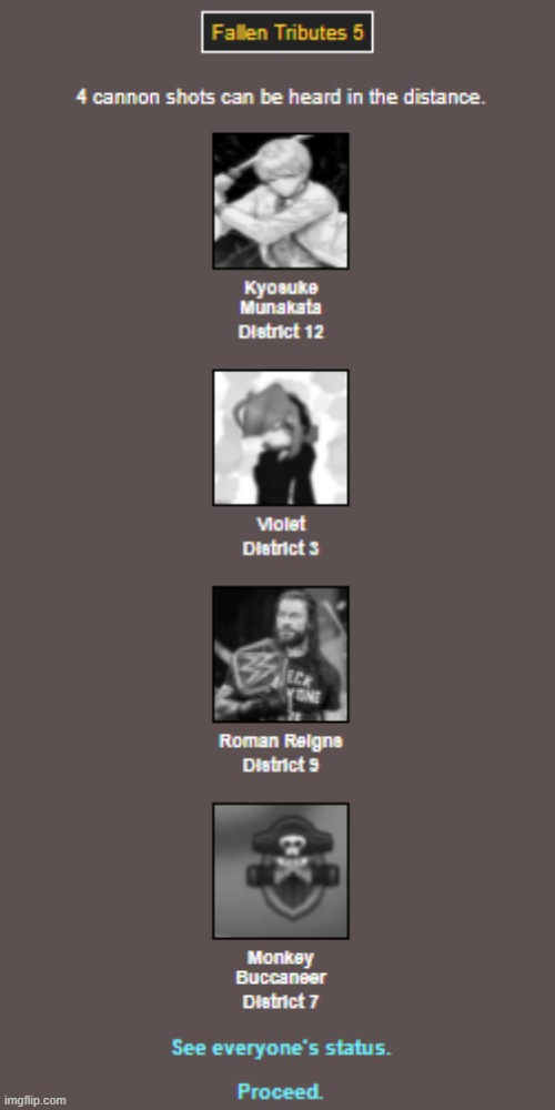 fallen tributes 5 | made w/ Imgflip meme maker