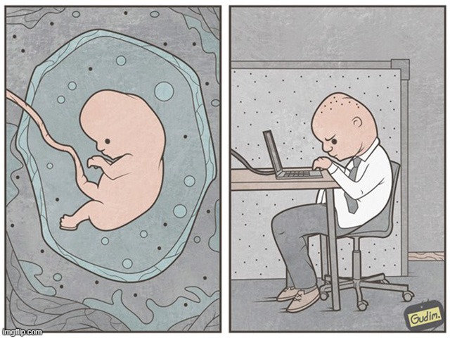 somethings never change | image tagged in comics/cartoons,baby,office | made w/ Imgflip meme maker