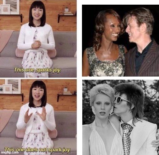 Iman > Angie | image tagged in this one sparks joy | made w/ Imgflip meme maker