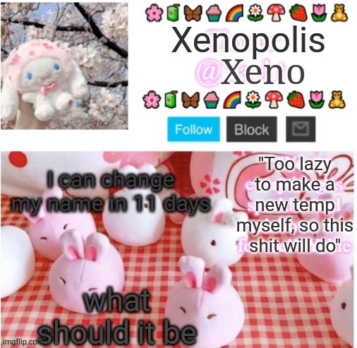 I can change my name in 11 days; what should it be | image tagged in very original temp | made w/ Imgflip meme maker