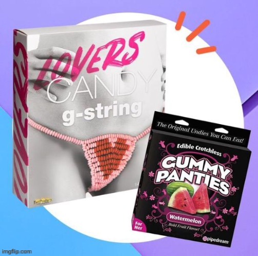 Gummy Edible Panty Crotchless Peach