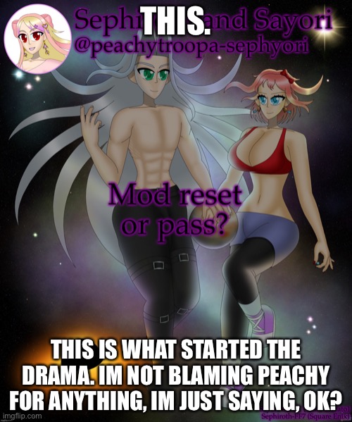 THIS. THIS IS WHAT STARTED THE DRAMA. IM NOT BLAMING PEACHY FOR ANYTHING, IM JUST SAYING, OK? | made w/ Imgflip meme maker