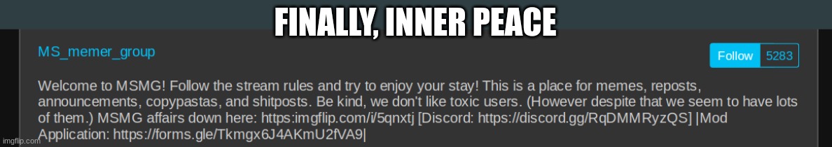 shit was getting toxic | FINALLY, INNER PEACE | made w/ Imgflip meme maker