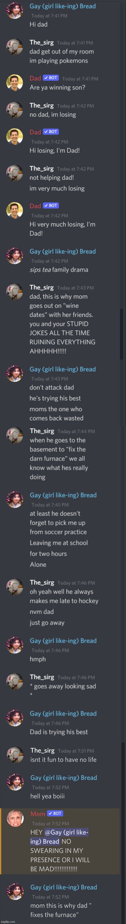Discord family drama part one | made w/ Imgflip meme maker