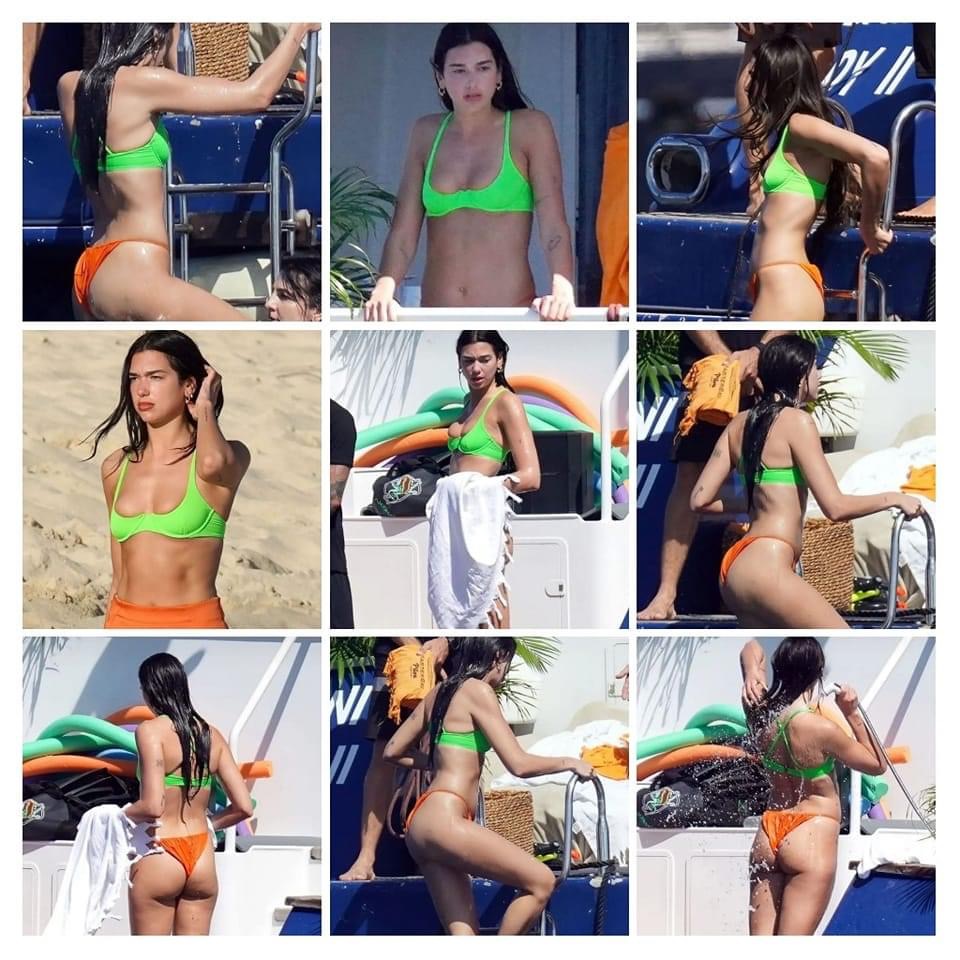 Dua Lipa bikini Blank Meme Template