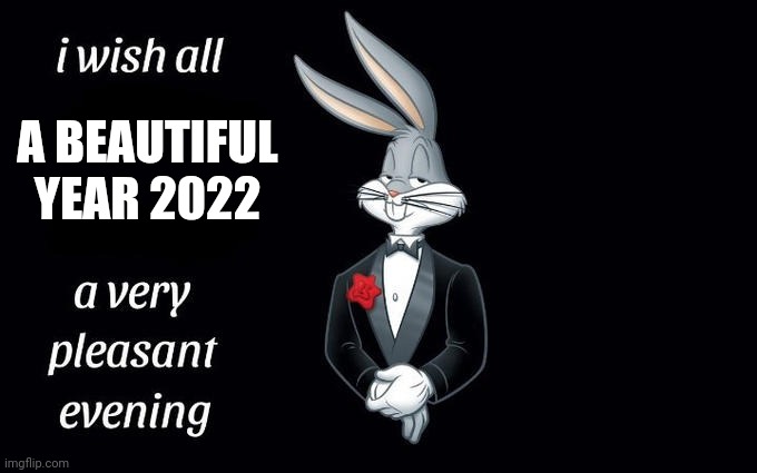 I wish all the X a very pleasant evening | A BEAUTIFUL YEAR 2022 | image tagged in i wish all the x a very pleasant evening | made w/ Imgflip meme maker