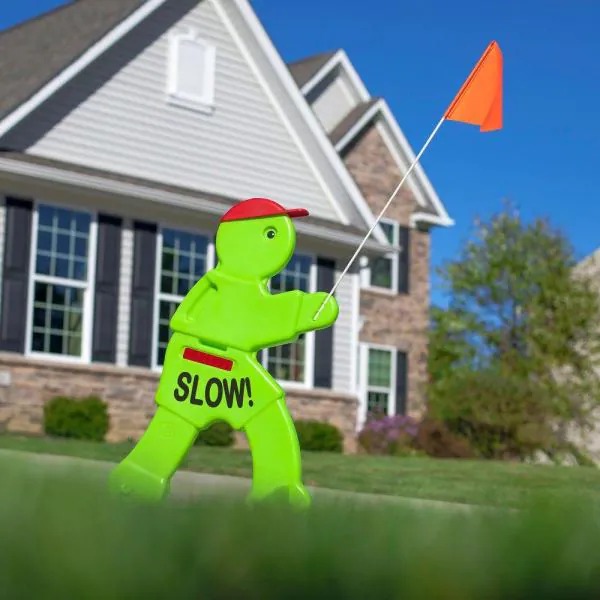 High Quality Slow Safety Sign Blank Meme Template
