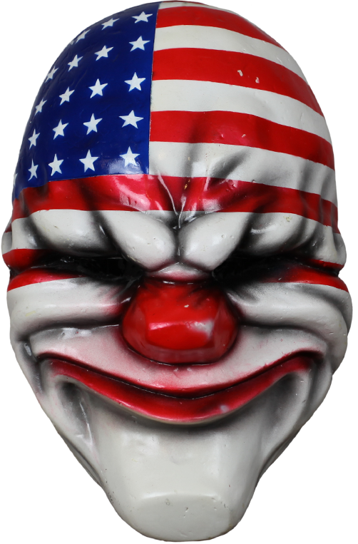 High Quality Payday 2 Dallas Clown Mask Blank Meme Template