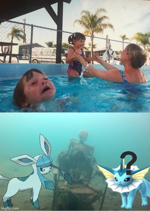 Oreo what are you doing here? | image tagged in swimming pool kids | made w/ Imgflip meme maker