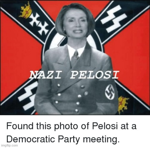 Nazi Pelosi | image tagged in nazi pelosi | made w/ Imgflip meme maker