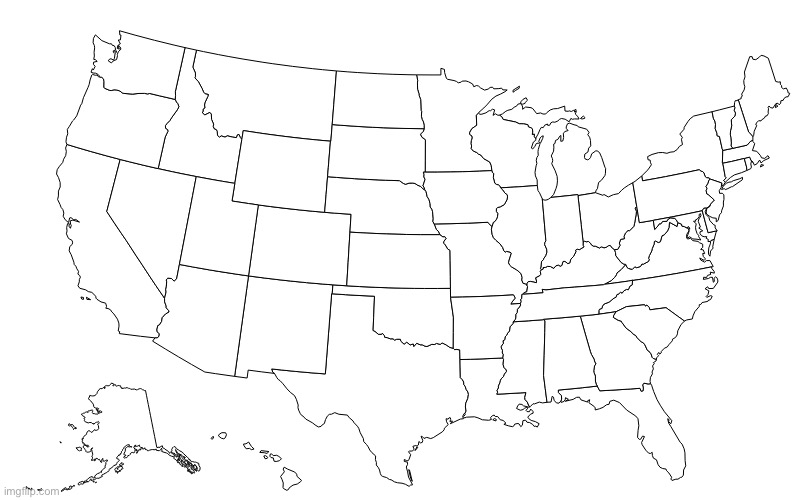 States I’ve been to | image tagged in map of usa | made w/ Imgflip meme maker