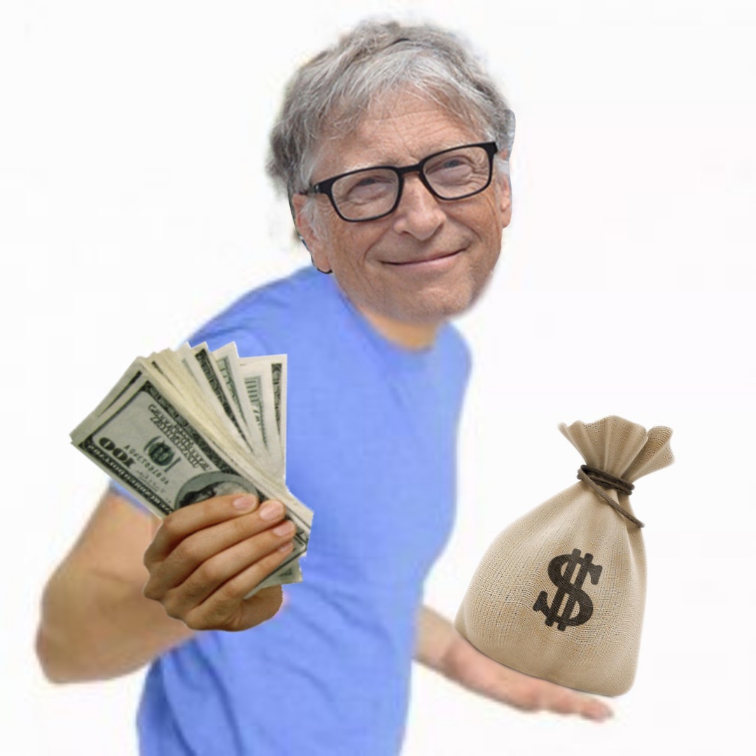 Bill Gates Zac Efron money Blank Meme Template