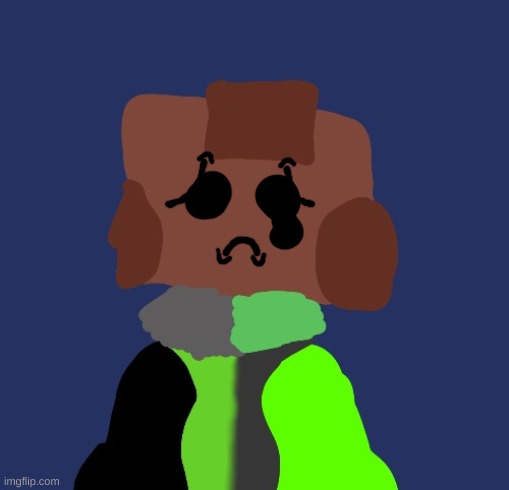 I added a face to my box head (Thanks to Bees. for the original) | made w/ Imgflip meme maker