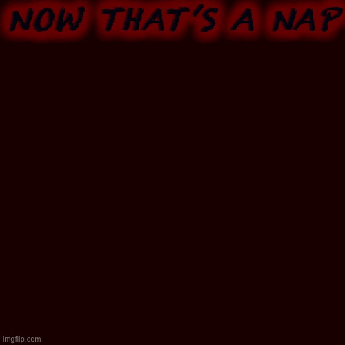 Blank Transparent Square | NOW THAT’S A NAP | image tagged in memes,blank transparent square | made w/ Imgflip meme maker